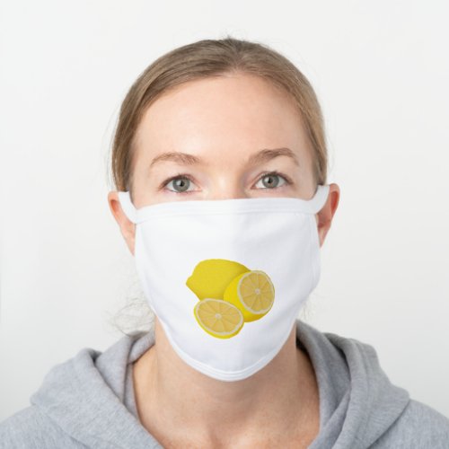 Lemons Cotton Face Mask