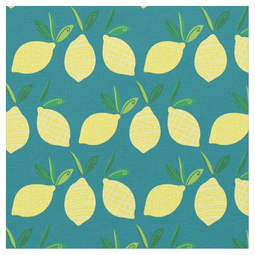 Lemons Cute Summer Fruit Fabric