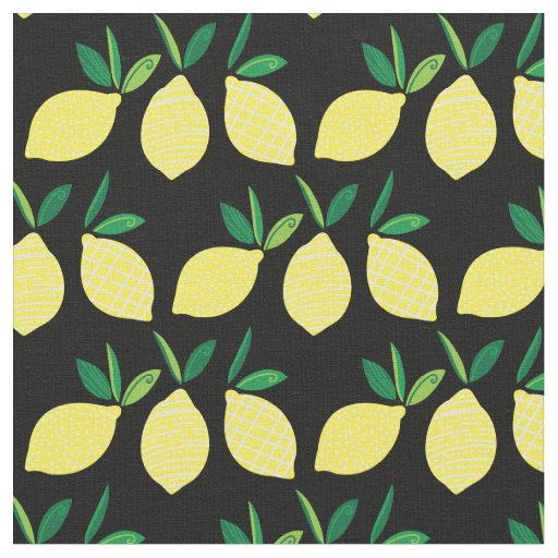 Lemons Cute Summer Fruit Fabric