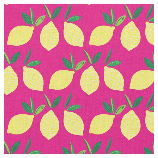 Lemons Cute Summer Fruit Fabric