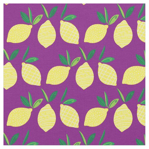 Lemons Cute Summer Fruit Fabric