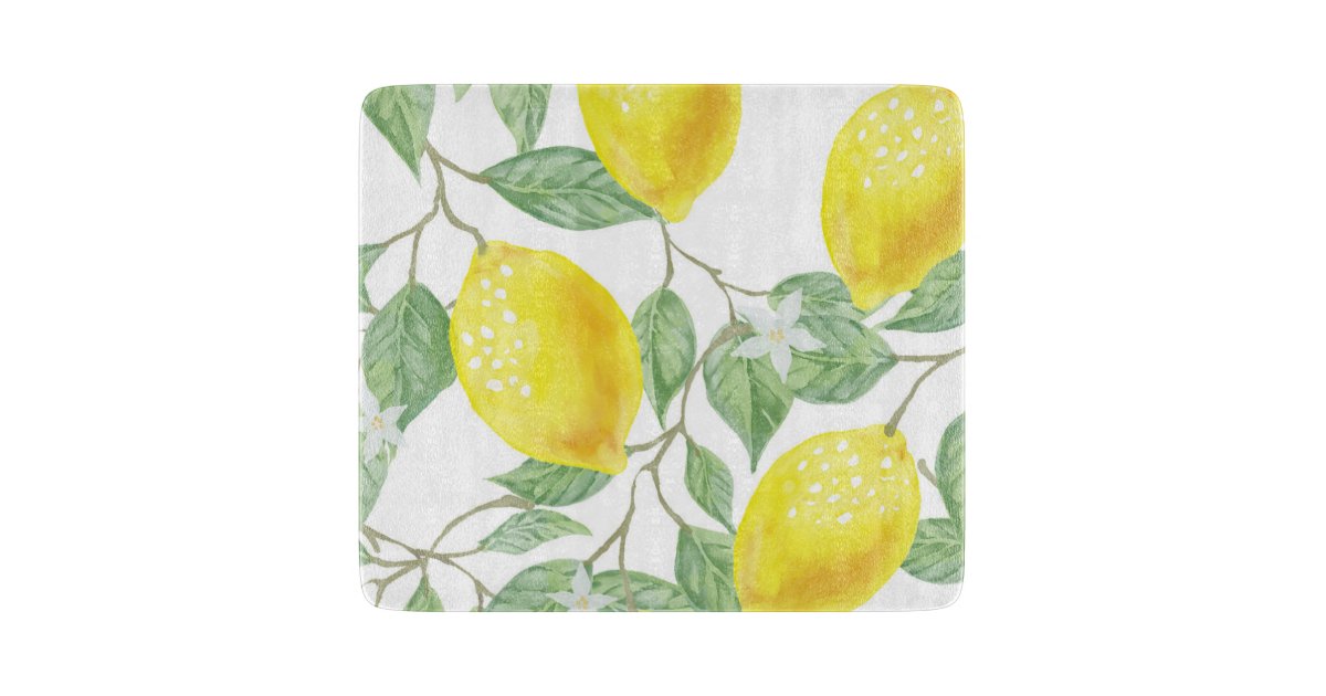 Lemons cutting board Zazzle