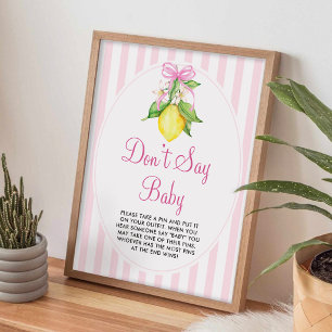 Lemons Don’t Say Baby Sign Game