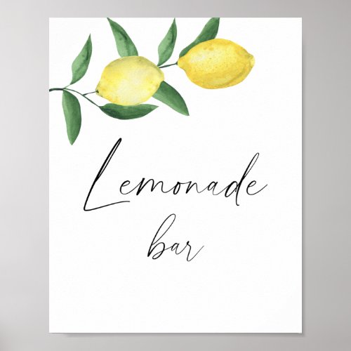 Lemons _ Drinks  Poster