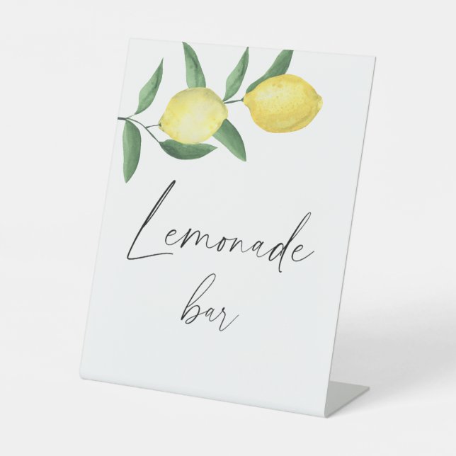 Lemons - Drinks  Poster Pedestal Sign (Front)