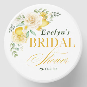  lemons Eucalyptus Rose Citrus Bridal Shower  Mini Candle Favors