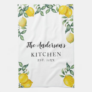 Lemons Family Kitchen Custom Towel
