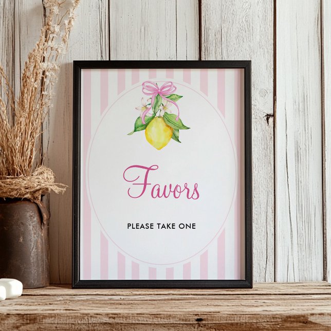 Lemons Favors Table Sign (Creator Uploaded)