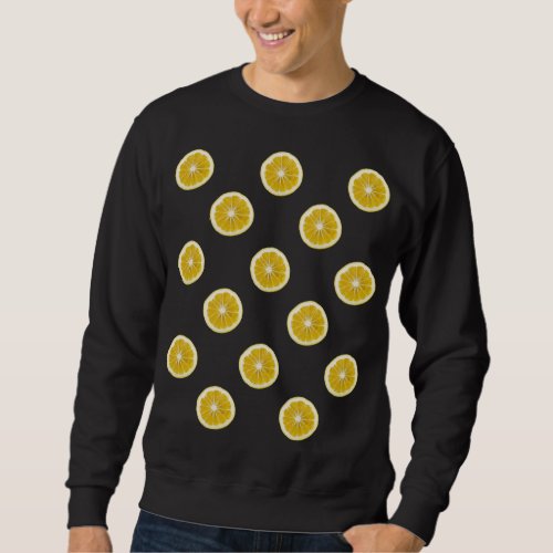 Lemons Fruit Pattern Sweatshirt