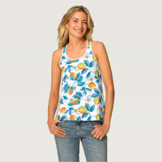 Lemons Fruit pattern  Tank Top