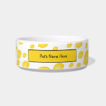 Lemons galore bowl<br><div class="desc">Lemons galore! Personalize with your pet's name.</div>