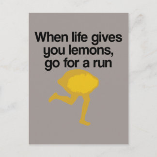 Lemons Go Run Postcard