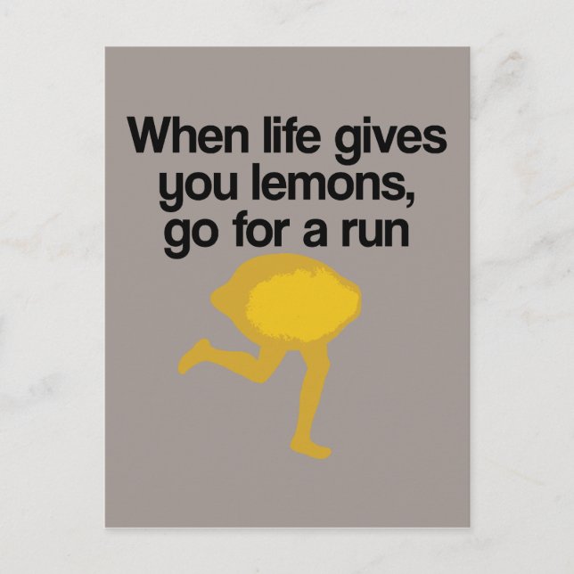 Lemons Go Run Postcard (Front)