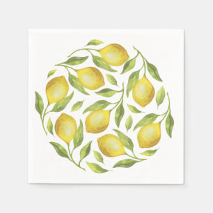 Lemons & Greenery PARTY Paper Napkins