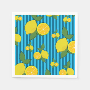 Lemons Illustration Napkins