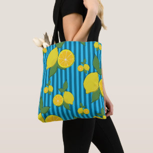 Lemons Illustration Tote Bag