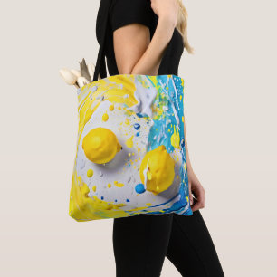 Lemons in a Splash Tote Bag