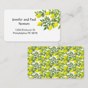 Lemons in the garden Flat Note Card
