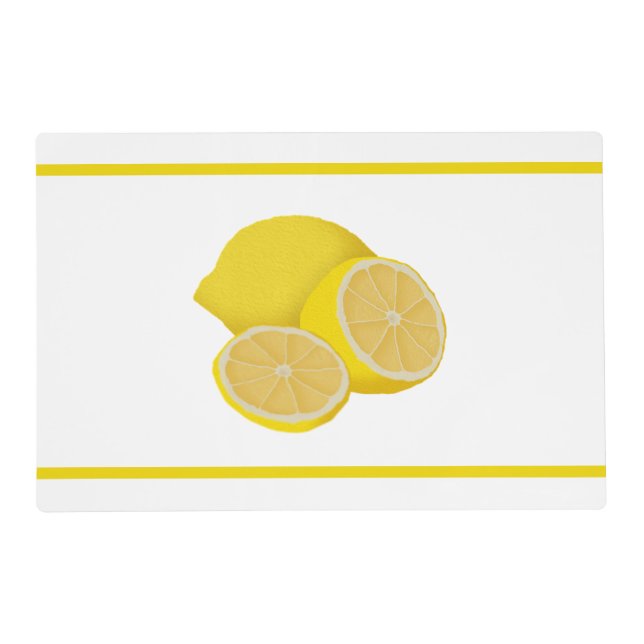 Lemons Laminated Placemat (Front)