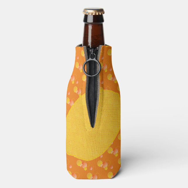 Lemons Lemon Fruits Food Bottle Cooler (Bottle Back)