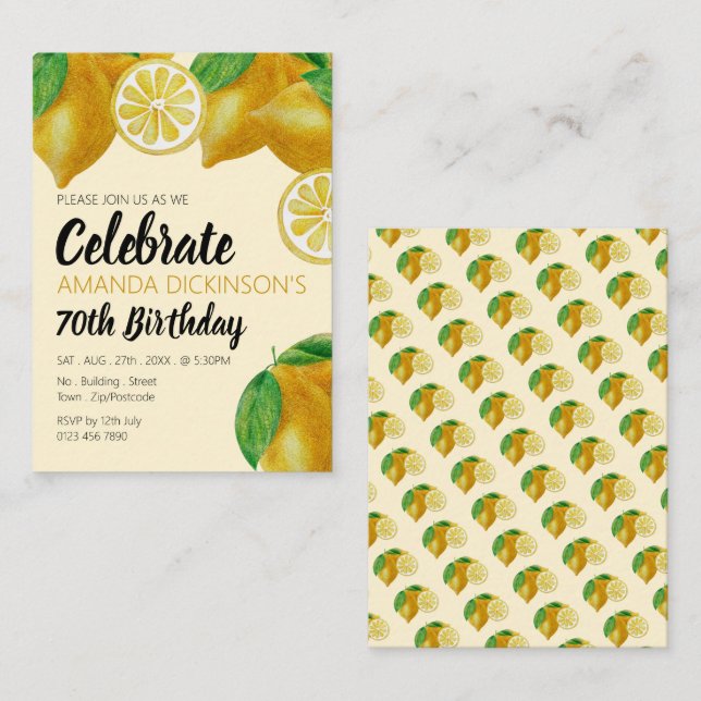 Lemons, Lemonade & Lots of Fun Handout Tickets (Front/Back)