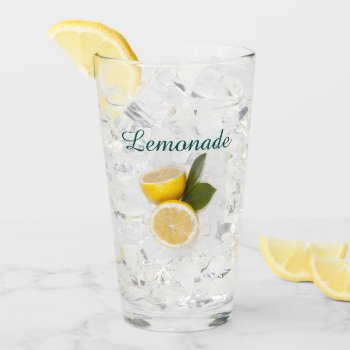 Lemons Lemonade Recipe Glass Cup by Susang6 at Zazzle