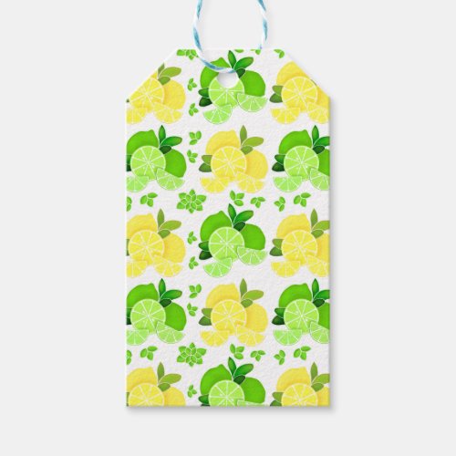 Lemons lime lemon lime slices sunny citrus     gift tags