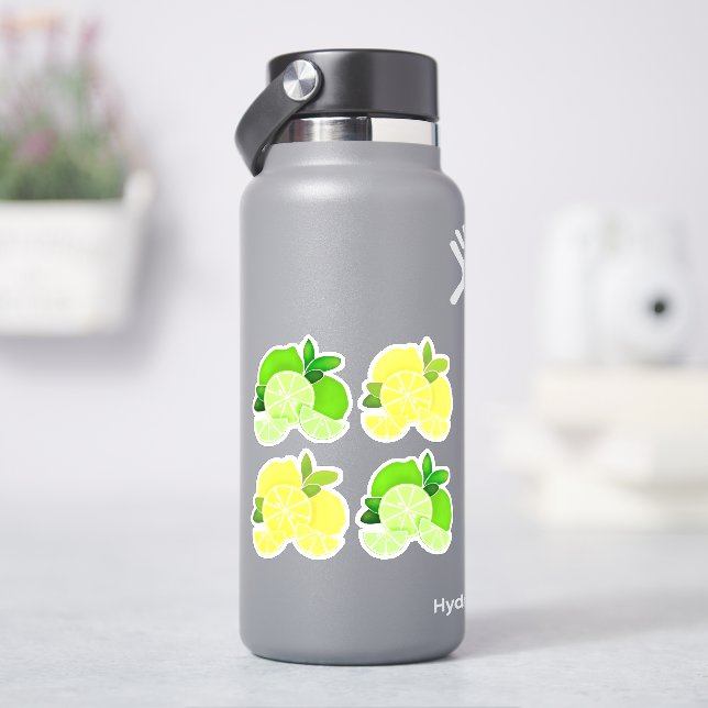 Lemons lime| lemon lime slices sunny citrus     sticker (HydroFlask)