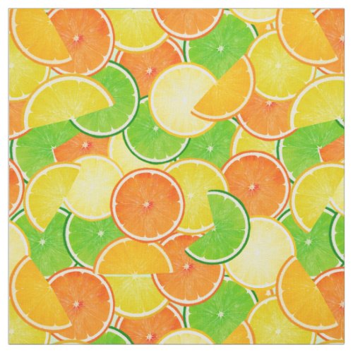 Lemons limes and oranges  fabric