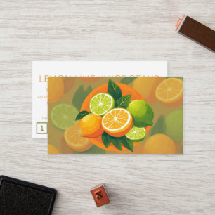 LEMONS LIMES customer loyalty punch card