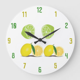 Lemons & Limes Wall Clock