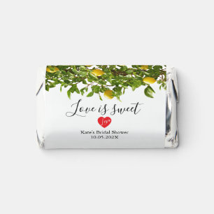 Lemons Love is sweet Bridal shower  Hershey's Miniatures