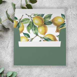 Lemons Mediterranean Sicilian Destination Wedding  Envelope