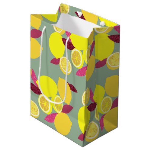 Lemons Medium Gift Bag