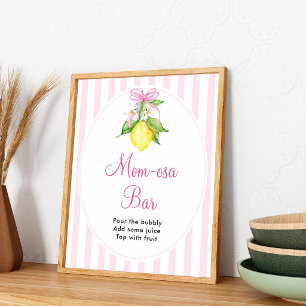 Lemons Mom-osa Bar Table Sign
