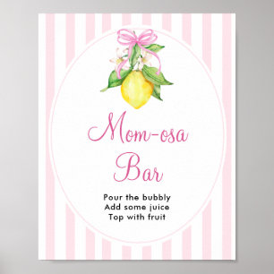 Lemons Mom-osa Bar Table Sign