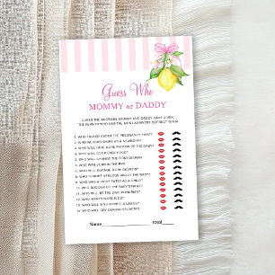 Lemons Mommy or Daddy Baby Shower Game
