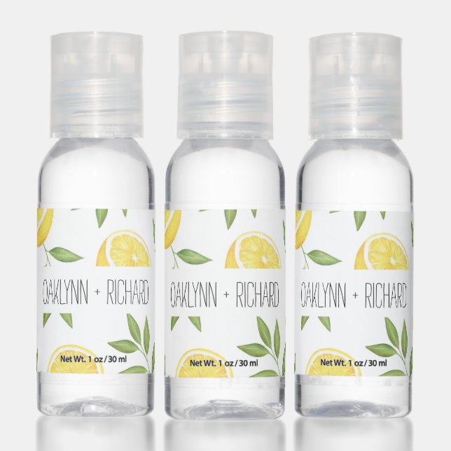 Lemons Monogram Hand Sanitizer (Set)