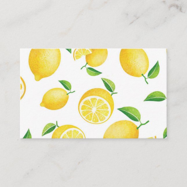 Lemons note business card (Front)