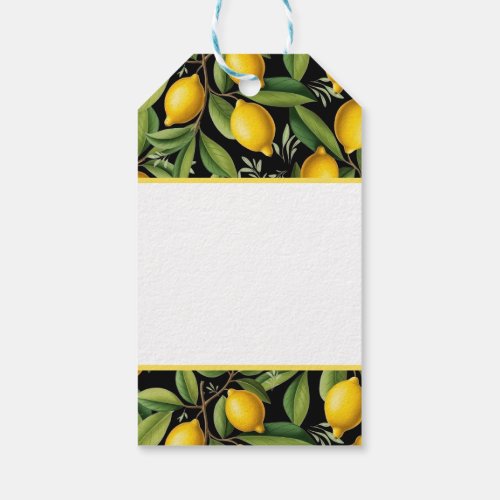 Lemons of the Amalfi Coast Elegant Gift Tags
