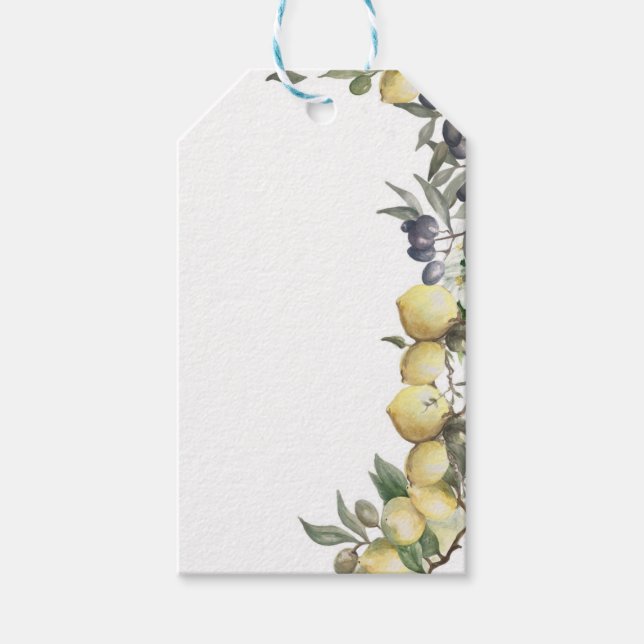 Lemons & Olives Gift Tags (Front)