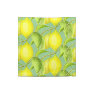Lemons on a branch cloth napkin