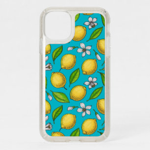 Lemons on blue speck iPhone 11 case