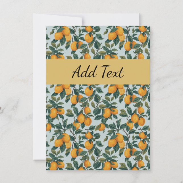 Lemons on Branches Note Card (Front)