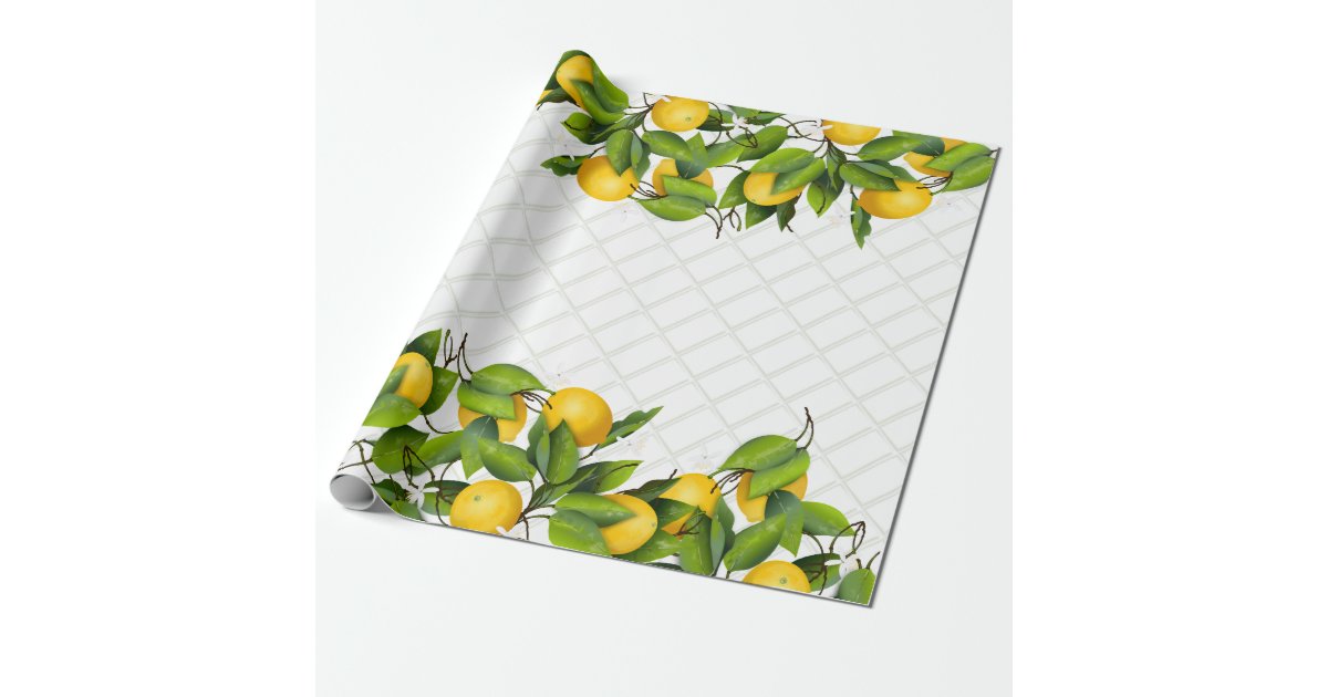 Lemons Wrapping Paper