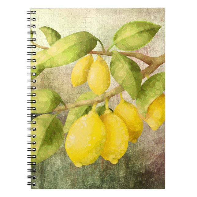 Lemons Painting   Notebook (Front)