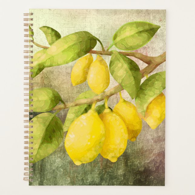 Lemons Painting  Planner (Front)