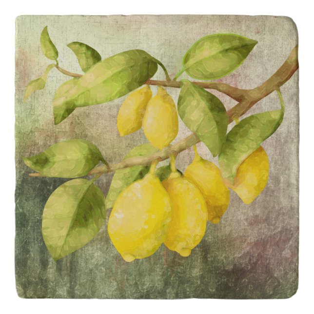 Lemons Painting  Trivet (Front)