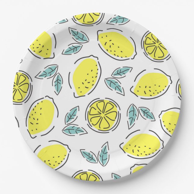 Lemons Paper Plates (Front)