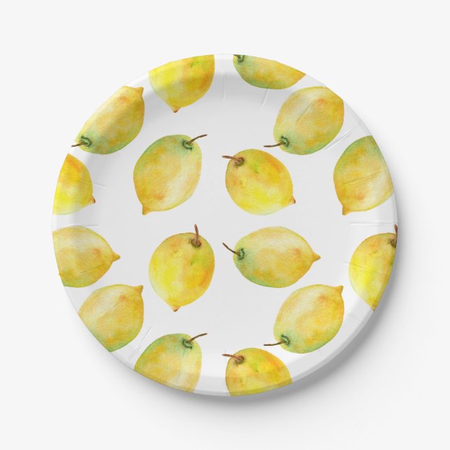 Lemons Paper Plates (Front)